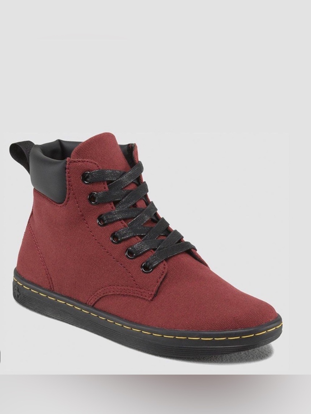 Burgundy canvas Maelly Dr Martens